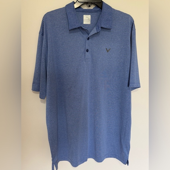 Callaway Other - Callaway Blue and White Striped Polo Shirt